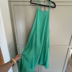 Flowy Linen Maxi Dress
